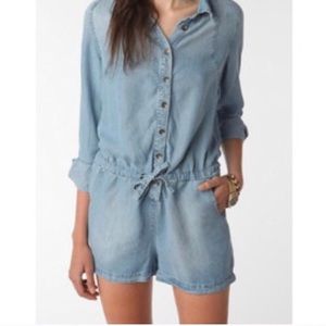 Urban Outfitters Chambray Romper